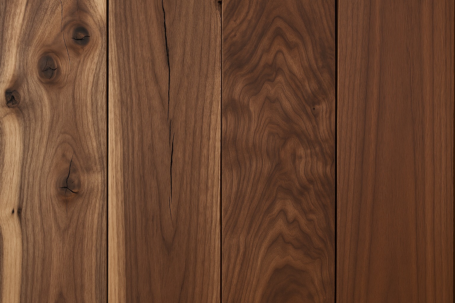 Walnut board variation in quality