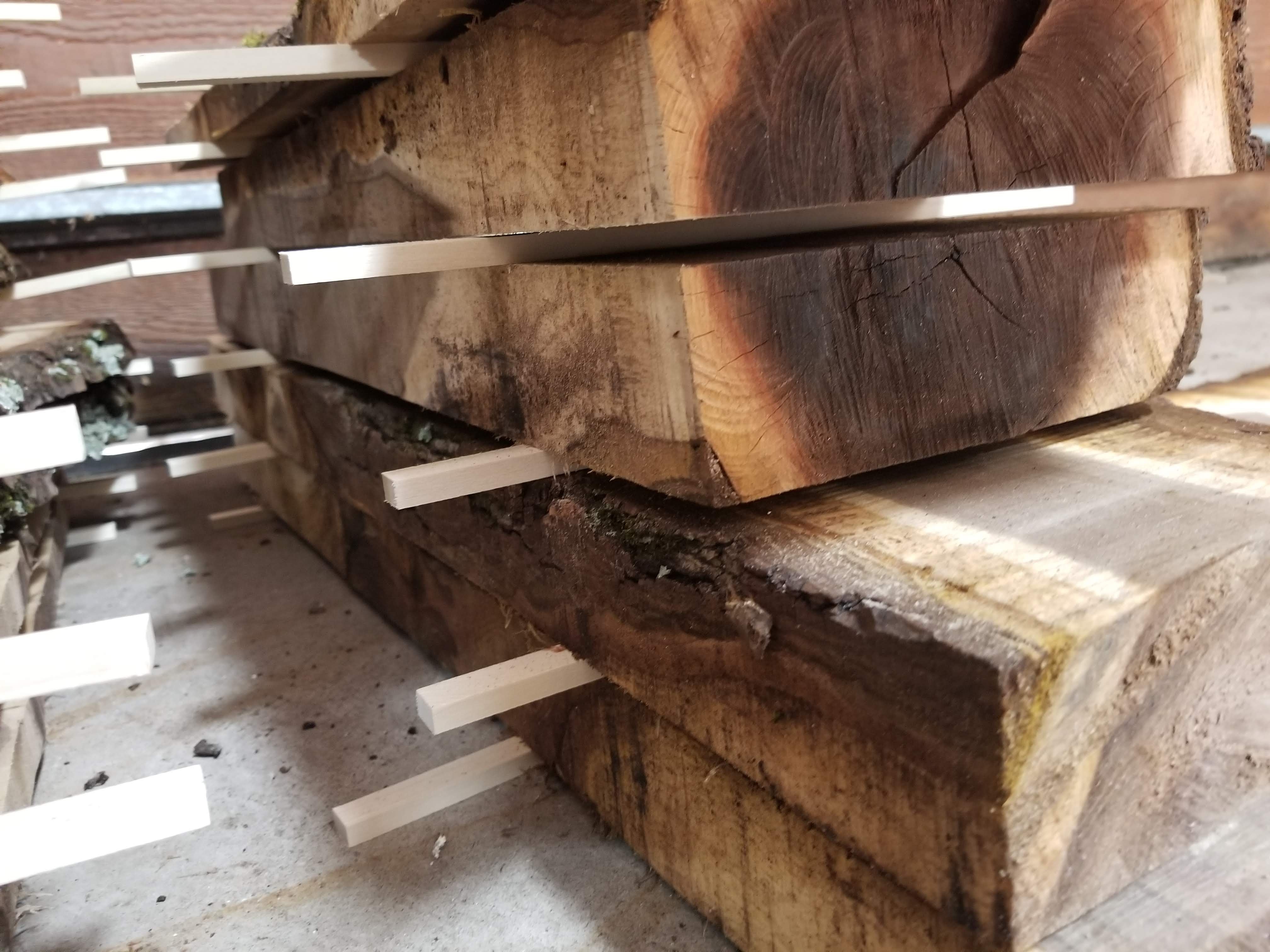 air drying wood